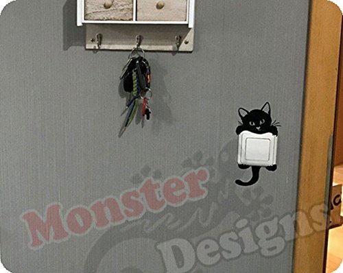Katzen Wandtattoo Aufkleber für Lichtschalter - 5