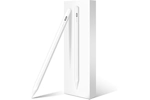 Stift für Apple iPad 2025-2018, Schnellladen/Neigungs Sensitivität, Palm Rejection Stylus Pencil für iPad A16 11./10./9.-6. Generation, Air M3 M2 11"/13"/5-3 Gen, Pro M4 11"/13"/12.9", Mini 7./6./5.
