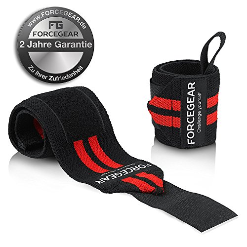 Handgelenkbandagen Profi Qualität (2er Set) – 45cm Länge – maximale Unterstützung für dein Workout – Fitness, Bodybuilding & Cross Fit Bandagen – High Performance Wrirst Wraps – 2 JAHRE GARANTIE - 5