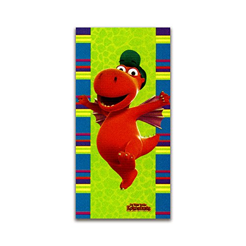 Der kleine Drache Kokosnuss Handtuch Stranddecke Badetuch Velour Strandtuch Comic Cartoon Handtuch Kuschelig Weich Fullprint