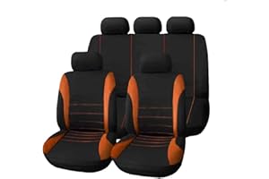 ZTHL Couverture de siège de Voiture d'été élégant et Confortable Couvre Accessoires de Ventilation pour Dacia Dokker Duster Lodgy Logan 2 Sandero Stepway 2 Encyclers Complet (Color Name : Orange)