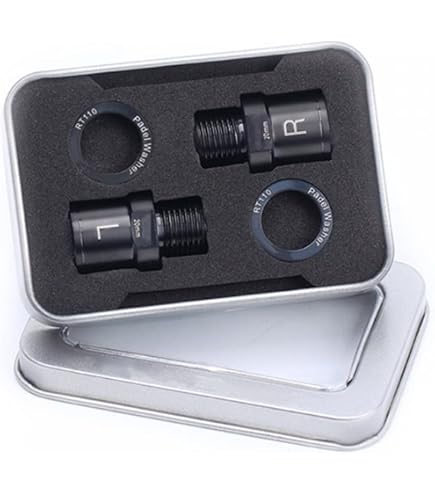 Thinvik Estensori Per Pedali Bici In Lega Di Titanio - 20 Mm (9/16") - Distanziatori Per Pedali Da 20mm - Per Ginocchia E Piedi Larghi