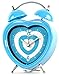 Produktbild Wecker Uhr Blau Herz Damenuhr Kinderuhr