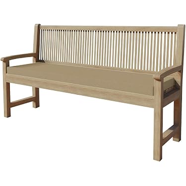 Idee-home Buitenbank Kussen - 114 Cm, Waterdicht, Met Stropdassen, Voor Terras Of Tuinmeubelen