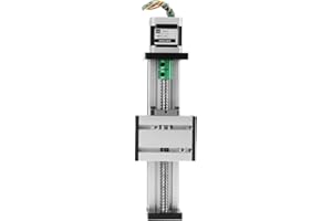 ELPRICO Prowadnica liniowa 100 mm, napęd śrubowy 1204 siłownik liniowy z silnikiem krokowym do DIY części routera CNC