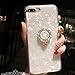 Produktbild Hülle iPhone 7 Plus,iPhone 8 Plus Silikonhülle ,SaKuLa [Bling Glitzer Kristall Seashell-Serie] Schutzhülle Silikon Handyhülle für iPhone 7/8 Plus,Ultra Dünn Schlank-Style Case Premium Kratzfest Soft Flex TPU Tasche Handytasche Etui Bumper Schutz Schale Cover für iPhone 7/8 Plus [Anti-Scratch]-Strass Halterung Weiß