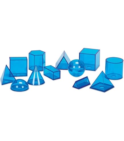Learning Resources GeoSolids - Forme Geometriche Pieghevoli E Solidi 3D Per L'Apprendimento Della Matematica - Risorsa Didattica Per Scuola E Casa - Dagli 8 Anni