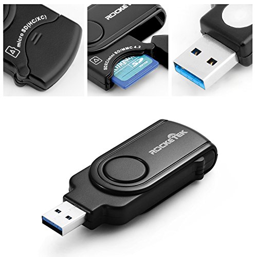 [USB & Micro USB Kartenleser] Rocketek® USB3.0 Speicherkartenleser | Micro USB OTG Adapter | Schreiben Sie mit 2 Steckplätzen für PC, Android SmartPhone & Tablet Geräte | USB3.0 / OTG Kartenleser - 6