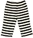 GOTS Certified Trousers Organic Cotton Clothing Baby Pant (Black-Natural,18-24m)
