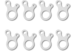 NIANOPKM Lot de 12 tendeurs de ligne de tente en alliage d'aluminium, boucle de corde de tente à trois trous