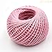Produktbild HYZKJ Seil 50 Meter Jutefaserschnur DIY 3-Schicht Natürliches Sisal-Garn 1.5Mm DIY Handgemachte Dekoration Dünne Verdrehte Jute Seil Schnur Schnur Schwarz Rot,Rosa