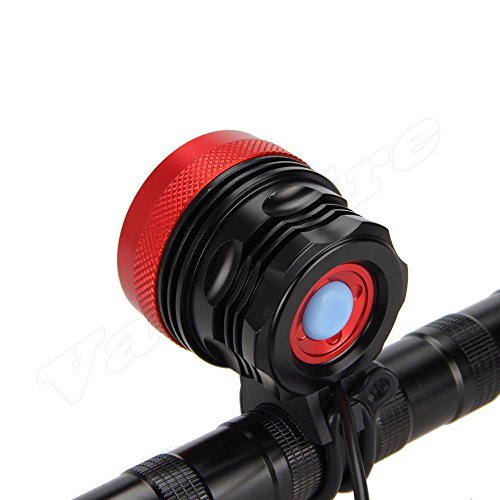Ponatia Scheinwerfer für Mountainbike, 9 Cree XM-L T6, 15.000 Lumen + Solar-Rücklicht + Ladegerät zum Laufen, Angeln, Camping, Radfahren - 3