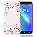 Produktbild Tasche Neu Für ASUS Zenfone 3 Max ZC553KL(2016) Hülle Silikon Muster Tiere [Blumen],ASUS Zenfone 3 Max ZC553KL(2016) 5,5-Zoll Hülle Silikon Transparent Durchsichtig Case Anti-Scratches wasserdicht Schutzhülle
