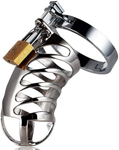 XAKJ Stainless steel cage total length 90MM with 3 keys locked in the inside is not easy to fall off 41mm