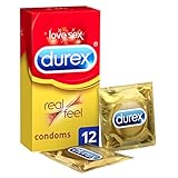 Durex Real Feel Condoms, Pack of 12
