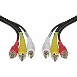 iView-HD 1MT Triple 3 x RCA Phono Plugs Composite Audio Video Cable Male To Male Lead TV AV Stereo component Yellow Red White