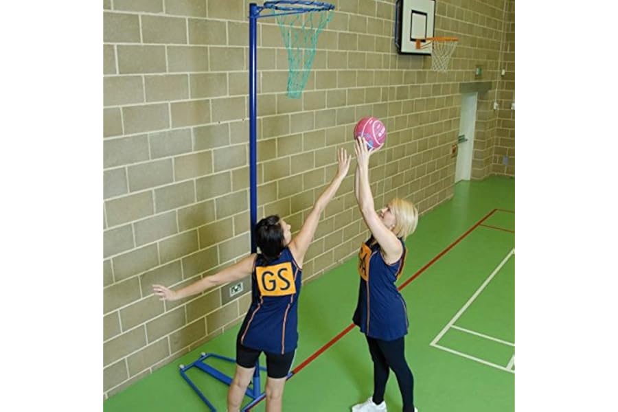 Mark Harrod Pair of Regulation Netball Nets - Orange - NB-013