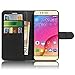 Produktbild ASUS Zenfone Pegasus 3 X008 Hülle , Anzhao PU Ledertasche Brieftasche Schutzhülle für ASUS Zenfone Pegasus 3 X008 (Schwarz)