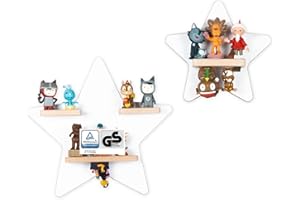 ‎BOARTI BOARTI das Original Kinder Regal Sammelset Sterne in Weiß TÜV/GS-Zertifiziert - geeignet für ca. 22 Tonies - zum Spielen und Sammeln