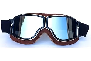 HONCENMAX HONCNMAX Lunettes de moto pour casque de motocross - Lunettes de sécurité pour moto tout-terrain, BMX, VTT, course hors route, ski, snowboard - Protection contre le brouillard, le vent, les UV - Adulte