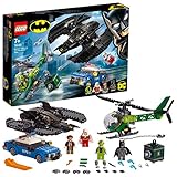 Dieses Batman LEGO Set enthält 4 Minifiguren: Batman, den Riddler, SHAZAM! und Commissioner Gordon mit Ausrüstungselementen und 10 verschiedene Fledermauselemente zum Anpassen von Modellen, Minifiguren und Ausrüstung