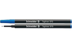 Schneider Topliner 970 wkład cienkopisowy (pasuje do Topliner 911, 0,4 mm), opakowanie 10 sztuk, niebieski