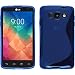 Produktbild PhoneNatic Case für LG L60 Hülle Silikon blau S-Style Case