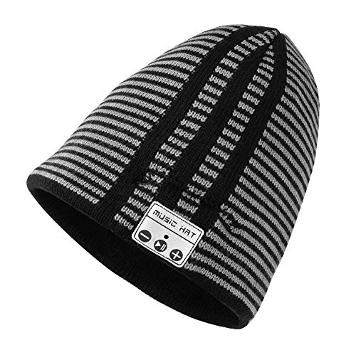 JIAXING Sombrero de música Sombrero de música Bluetooth Sombrero de auricular inalámbrico de punto Calor exterior Hombre Mujer Nuevo