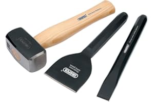 Draper 3 Piece Builders Tools Kit | Club Hammer, Chisel and Bolster | Builders Hand Tools | 26120