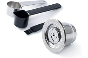 Capsule di caffè riutilizzabili in acciaio inox per capsule Ne spresso OriginalLine, cialde di caffè espresso ricaricabili in metallo HAILASRE compatibili con le macchine Nes presso