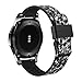 Produktbild BZLine® für Samsung Gear S3 Frontier/Classic Armband, Luxus Armband Silikon Uhrenarmband Ersatzband Replacement für Samsung Gear S3 Frontier / S3 Classic Smart Watch (C)