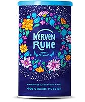 Nervenruhe | Ruhe, Schlaf & Entspannung | Fruchtige Mischung aus Passionsblume, Rosenwurz, 5-HTP, L-Theanin, Tryptophan, L-Glycin, Reishi | 400 Gramm