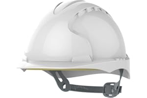 JSP Evo®2 Safety Helmet with Slip Ratchet Adjustment Harness - en 397 Industrial Hard Hat for Building, Construction and Work Sites