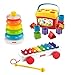 Produktbild Fisher Price Baby Trio - Ringpyramide Bauklötze Xylophon Musik und Motorik