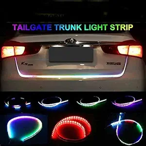 Car-Dec Led Strip Trunk/Dicky/Boot/Tail Lights Streamer Brake Turn Signal Light (Works with All Cars)