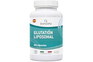 Bandini® Glutatión Liposomal 60 Cápsulas Veganas - L-Glutatión Setria Alta Dosis, Absorción y Biodisponibilidad - L-Glutathione Reducido y Bioactivo - Antioxidante y Antienvejecimiento - Libre de OMG