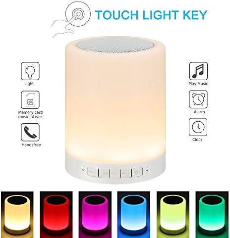 7 Color Changing LED Nightlight 3 Light modes Led Color Changing Touch Sensor Bedside Lamp Touch Control