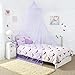 Princess Bed Canopy - Beautiful Butterfly Childrens Bed Canopy in Lilac - Quick and Easy To Hang Girls Bedroom Accessories - Perfect Gift for Girls, Daughters and Granddaughters
