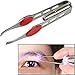 Produktbild Damen Augenbrauen-Pinzette mit LED-Deckenspot,, calidaka Edelstahl Wimper Haarentfernung Schräge Pinzette Make-up Werkzeug