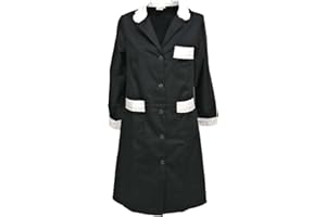 Fratelliditalia Women's Blue Cotton Long Sleeve Tunic Shirt with Lace Trim, Studs, Buttons, Pockets, Customizable Hem