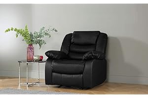 DProT Recliner Sofa Leather bonded Reclining Lazyboy Sofa Suite Sofas Chair 3 2 or 1 (1 Seat Chair)