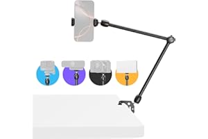 SMALLRIG 22" Magic Arm mit klemme, Überkopf-Handyhalterung, Flexible Tischkamerahalterung mit 1/4"-Schraube, für iPhone, DSLR, Action-Kamera, Videoleuchte, Webcam, Mikrofon -5624