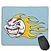 Produktbild Mouse Pad Cartoon Fireball Softball Pattern Rectangle Rubber Mousepad 8.66 X 7.09 Inch Gaming Mouse Pad with Black Lock Edge