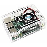 Raspberry Pi 4 Soğutma Fanlı Şeffaf Kutu