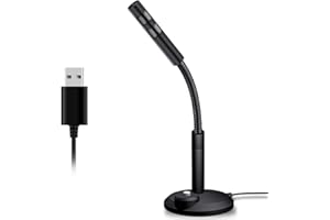 ROYEO USB PC Microphone, Plug & Play Home Studio USB Computer Microphone, Professional Desktop Microphone, Compatible with PC, Laptop, Mac, ps4 for Gaming, Singing, YouTube, Skype, Podcast