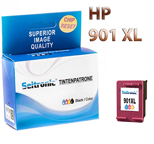 Preisvergleich Produktbild 1x Drucker Patrone Seitronic für HP 901XL Reset Farbig Officejet J4660 J4680C