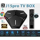 Android TV Box j15pro, Android 9.0 IPTV 2020 with 4GB RAM 32GB ROM Media Player with ULTRA HD 4K streaming BT4.0 2.4G/5.0GHz Dual-Band WiFi