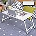 Produktbild Laptoptisch Faltender Laptop-Schreibtisch-Tabellen-Stand, Computer-Laptop-Stand, Faltbares Frühstücks-Fach, Notizbuch-Laptop-Schreibtisch, Fauler Tabellen-Bett-Schreibtisch, Kohlenstoffstahl-Rahmen, Bewegliches Falten (40 * 60 * 30cm) ( Farbe : White-Card slot )