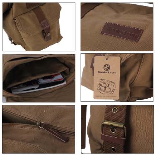 Koolertron Sac de cam  ra Sacoche de voyage Etui En Toile Sac d   paule Canvas d appareil photo reflex DSLR Sac    bandouli  re pour Appareil Photo R  flex DSLR SLR Canon Nikon Sony Olympus etc  Jaune 