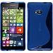Produktbild PhoneNatic Case für Microsoft Lumia 535 Hülle Silikon blau S-Style + 2 Schutzfolien